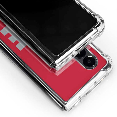 Ohio State University The Ohio State Buckeyes Galaxy Z Fold4 5G Clear Case